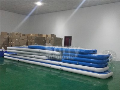 12*2*0.2m Inflatable Air Track For Sale Customized Size And Logo Gymnastic Track Mat Air Tumbling Track Factory BY-AT-125